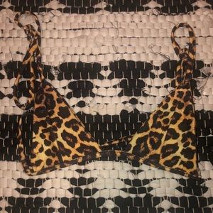 Leopard Print Swim Top
